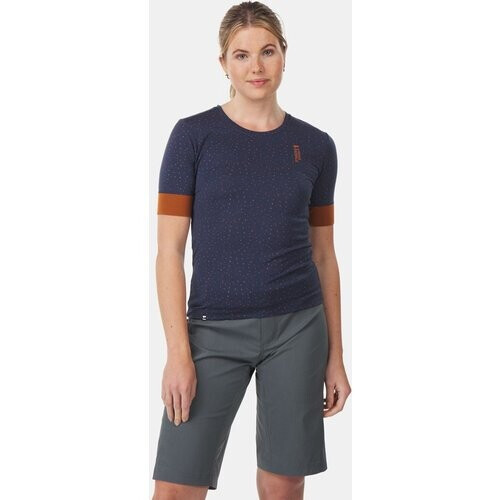 MONS ROYALE Cadence Tee Fietsshirt Dames Paars/Koper Tweedehands