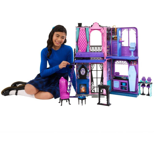 Monster High Boe-tique Hotel - Poppenhuis - 5 speelplekken en 13 accessoires - Multicolor