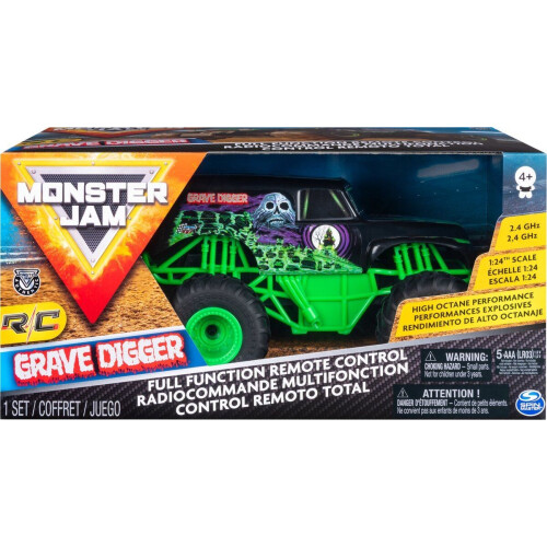 Monster Jam - Grave Digger - RC Voertuig - Schaal 1:24 - 2,4 GHz Tweedehands