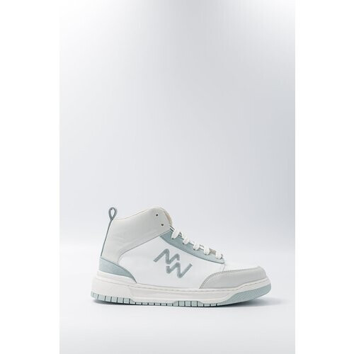 Mood Walk mannen vegan Hoge Sneakers French Touch Ijsblauw Tweedehands