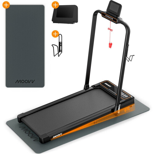 Moovv SmartStep Pro v2 Incline - Loopband met Hellingfunctie 1-12km/u - Inklapbaar - 124 x 64 x 13 c