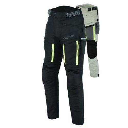 Motorbroek - Waterdicht Cordura - CE-gecertificeerde bescherming - Zwart - Maat 3XL