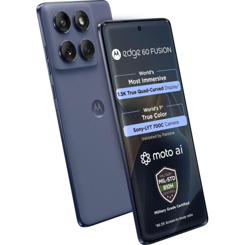 Motorola Edge 60 Fusion - Grijs - 256 GB - Fysieke simkaart + eSIM