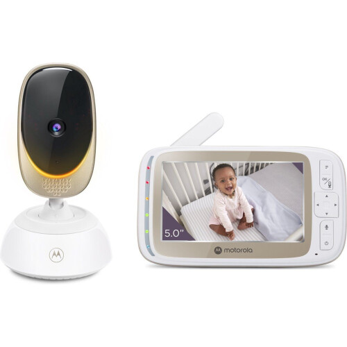 Motorola Nursery VM85 Connect - Babyfoon met Camera - Terugspreekfunctie Nachtlampje - Wit Tweedehands