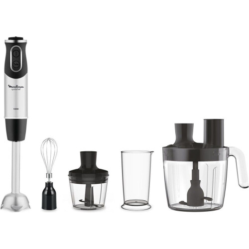 Moulinex Quickchef DD65J8 - Staafmixer - 1000W 10 snelheden - Zwart RVS Tweedehands
