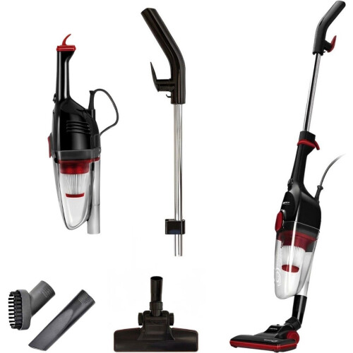 MPM Lichtgewicht Zakloze Steelstofzuiger - 2-in-1 Stofzuiger 600W - Rood/Zwart Tweedehands