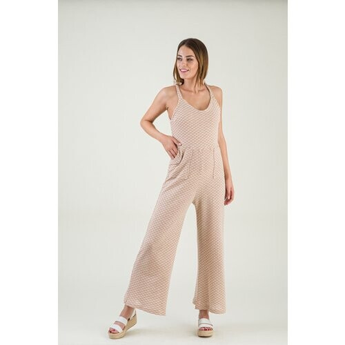 M.R BRAVO dames vegan Baila Jumpsuit Bruin Tweedehands