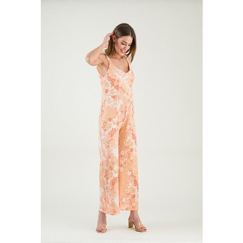 M.R BRAVO dames vegan Jumpsuit Baila Jacquard Oranje Tweedehands