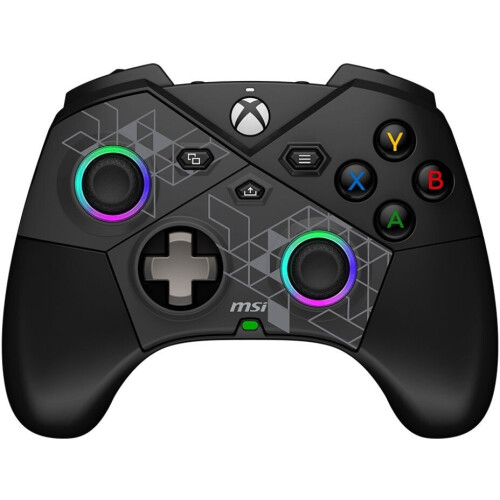 MSI FORCE PRO W - Gamecontroller - Draadloos - Auto-calibrerende duimsticks - Zwart