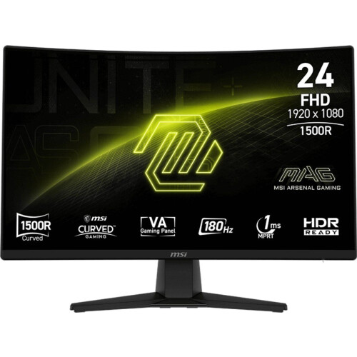 MSI MAG 242C - Curved Gaming Monitor - 180Hz - 24 Inch