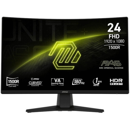 MSI MAG 242C - Curved Gaming Monitor - 180Hz - 24 Inch