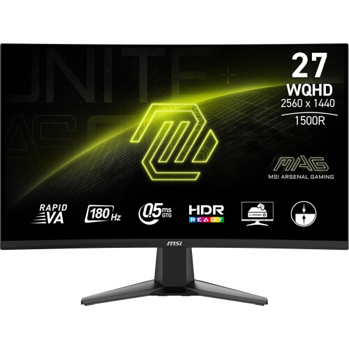 MSI MAG 27CQ6F - Gamingmonitor - 27"WQHD 180Hz 0,5ms - Zwart Tweedehands