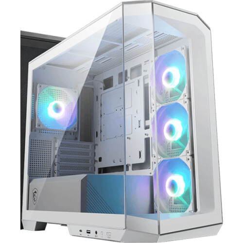 MSI MAG PANO M100R PZ - Microtower Behuizing - 270-graden panoramisch display - Wit Tweedehands