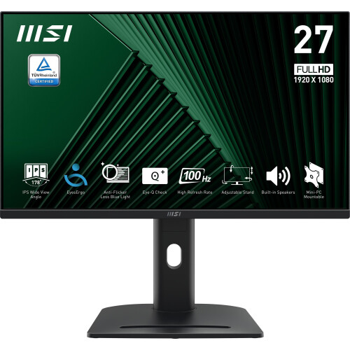 MSI PRO MP275PG - 27" Full HD IPS-monitor - 100 Hz 1 ms - Zwart