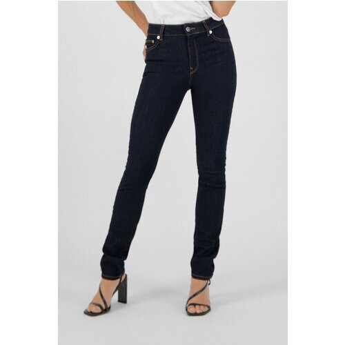 MUD Jeans dames vegan Jeans Regular Swan Donkerblauw Tweedehands