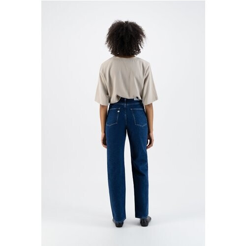 MUD Jeans dames vegan Jeans Relax Rose Steen Indigo Tweedehands