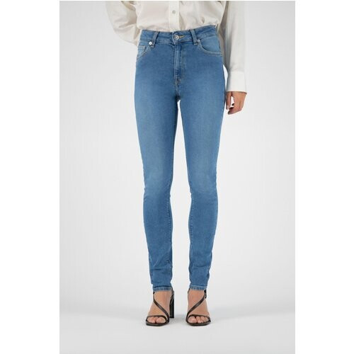 MUD Jeans dames vegan Jeans Skinny Hazen Blauw Tweedehands