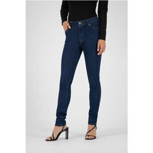 MUD Jeans dames vegan Jeans Skinny Hazen Donkerblauw Tweedehands