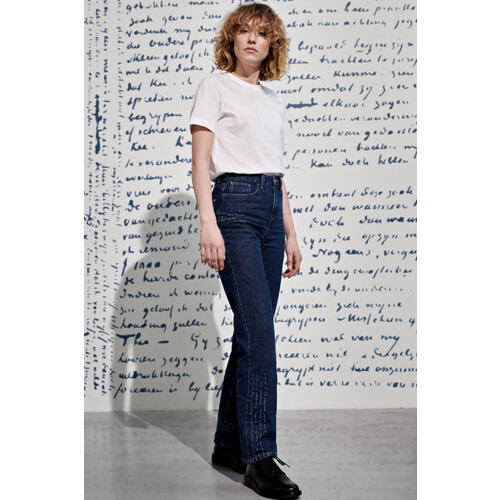 MUD Jeans dames vegan Van Rose Straight Jeans Starry Blauw Tweedehands