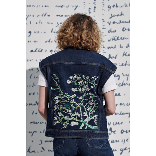 MUD Jeans dames vegan Van Vest Denim Starry Blauw Tweedehands