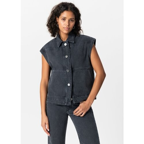 MUD Jeans dames vegan Vest Vivian Gebruikt Zwart Tweedehands