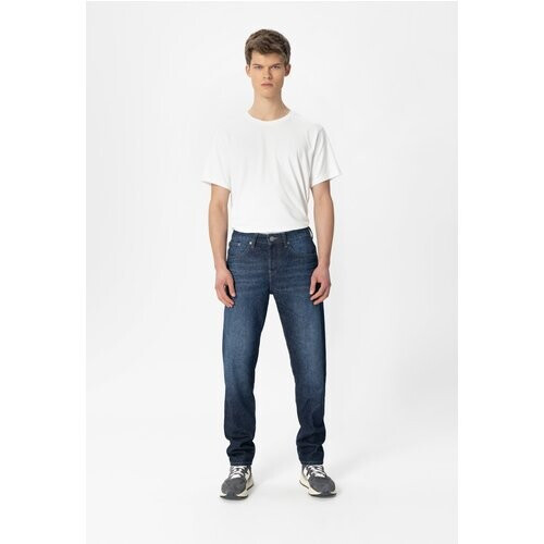 MUD Jeans mannen vegan Jeans Extra Easy 3d Aged Blauw Tweedehands