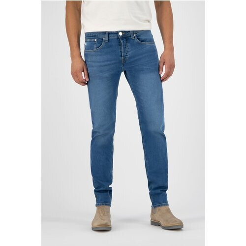 MUD Jeans mannen vegan Jeans Regular Dunn Stretch Blauw Tweedehands