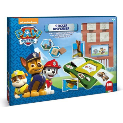 Multiprint Paw Patrol - stempel-/stickermachine - 23-delig - meerkleurig