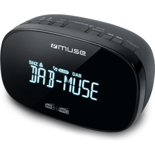 Muse M-150CDB - Wekkerradio - DAB+/FM met dubbel alarm - Zwart Tweedehands