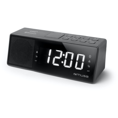 Muse M-172BT - Bluetooth wekkerradio - FM-radio met 20 voorkeuzezenders - Groot LED-display (1,2 inch) Tweedehands