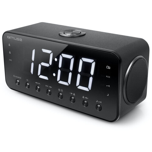 Muse M-192CR - Wekkerradio - Jumbo display met USB-laadfunctie - Hout Tweedehands