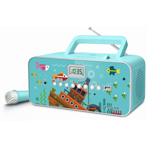 Muse M-29KB - Draagbare Radio/CD-speler - MP3-compatibel met AUX en USB - Multicolor Tweedehands