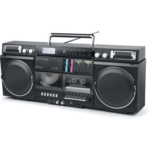 Muse M-380GB - Ghettoblaster - FM CD cassette USB SD Bluetooth - Zwart