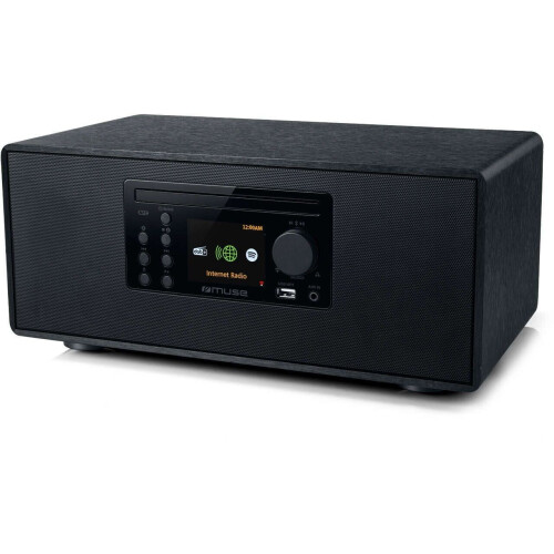 Muse M-697 IDT - Microsysteem - Internet DAB+ FM Bluetooth CD USB - Zwart hout Tweedehands