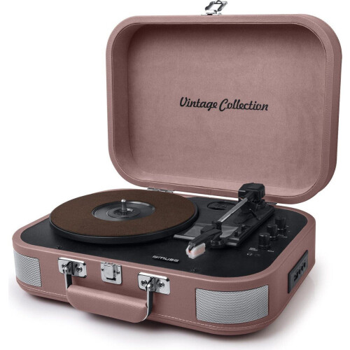 Muse MT-201BTP - Kofferplatenspeler - Bluetooth USB AUX - Retro Tweedehands