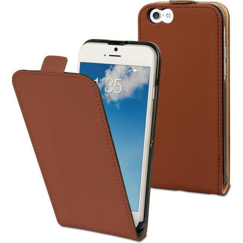 muvit iPhone 6 Plus - Slim Case - Optimale bescherming - Bruin/Sand Tweedehands