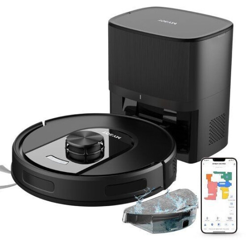 MYBOT X10 PRO - Robotstofzuiger - 6000PA Zuigkracht - Laad- & Leegstation - LiDAR Navigatie