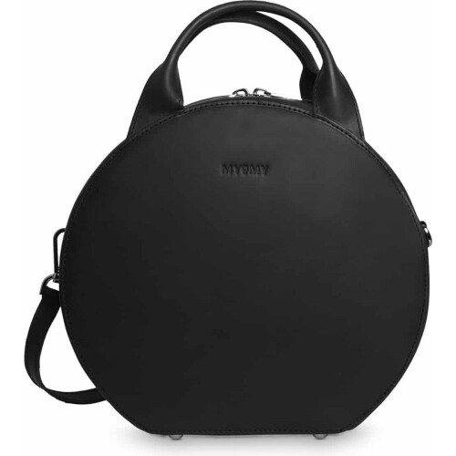 MYOMY Boxy Bag - Dames Handtas - Duurzaam buffelleer - zwart Tweedehands