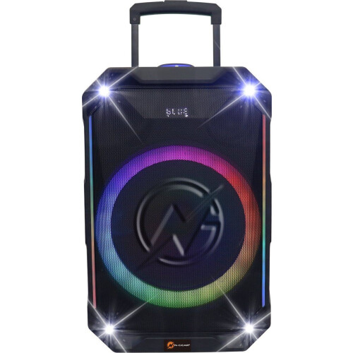 N-GEAR THE FLASH 1540 - Karaoke Speaker - 15" Woofer - Bluetooth - LED Lichtshow - Draadloze Microfoons Tweedehands