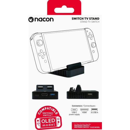Nacon SWITCHTVSTAND - Docking station - HDMI 2.0 - Zwart