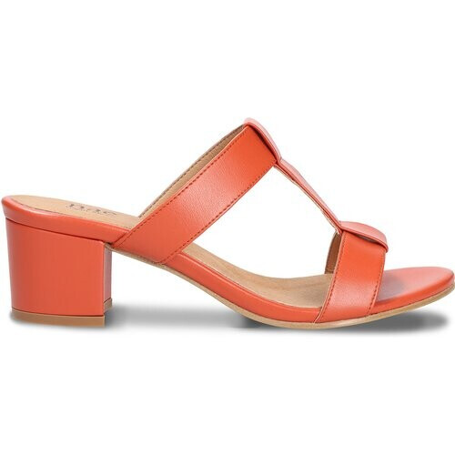 Nae dames vegan Sandalen Met Hak Iris Oranje Tweedehands