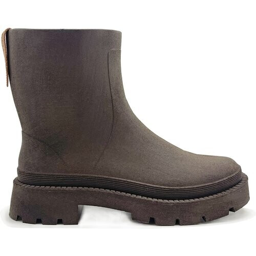 nat-2 dames vegan Regenlaarzen Bio Boot 100% Waterdicht Bruin Tweedehands