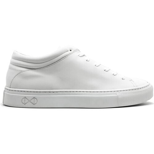 nat-2 mannen vegan Sneakers Sleek Low Wit Reflecterend Tweedehands