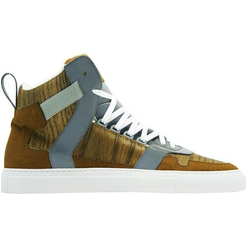 nat-2 mannen vegan Sneakers Wooden Cube Bruin Tweedehands