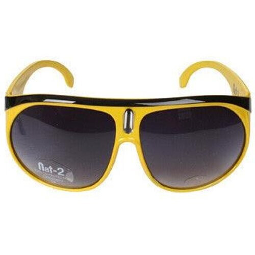 nat-2 mannen vegan Wu-Tang Eze Geel Zwart Zonnebril Tweedehands