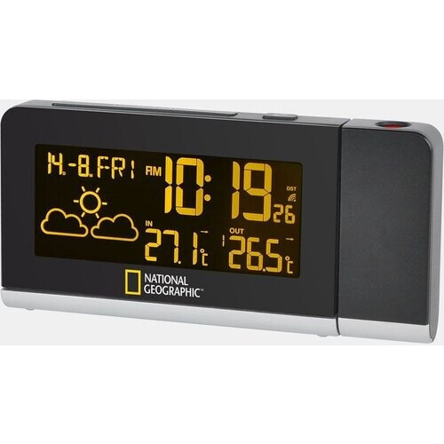 National Geographic Weather Station Met Projectie Zwart Tweedehands