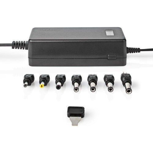 Nedis ACPA105 - Universele AC-Stroomadapter - 36 W - 5-24 V DC - 1.80 m - 7 plug(s) - Zwart