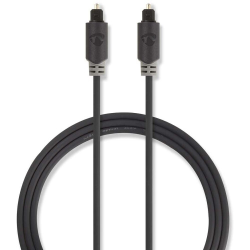 Nedis CABW25000AT10 - Optische digitale kabel S/PDIF - 100cm - Grijs Tweedehands