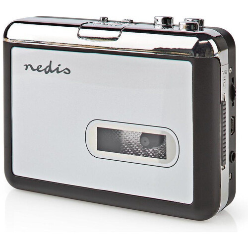 Nedis Cassetteadapter - Converter - Cassette naar MP3 - Draagbaar - Grijs