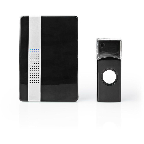 Nedis DOORB223CBK - Draadloze Deurbelset - 36 melodieën - Zwart Tweedehands